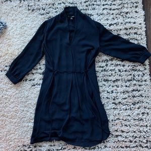 Aqua navy dress